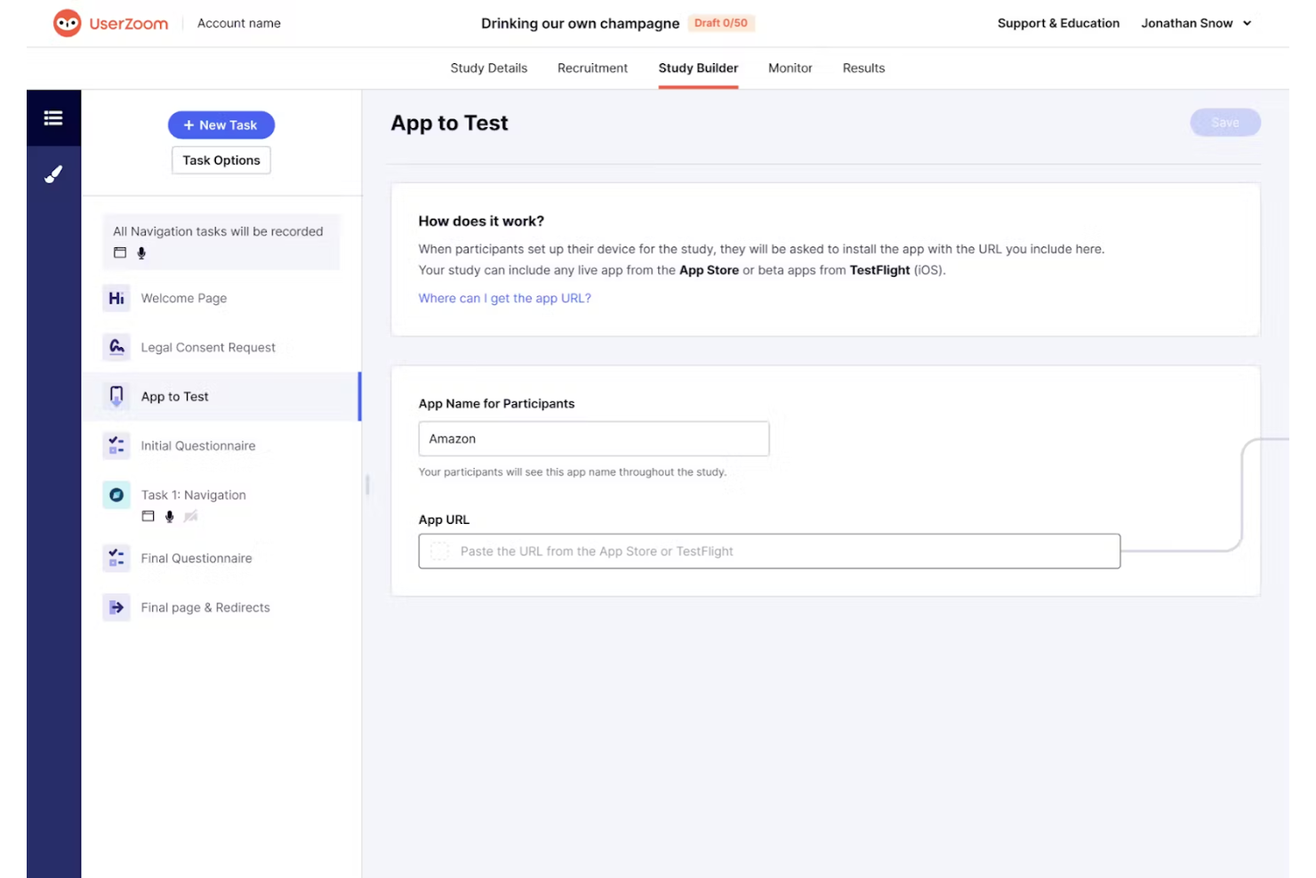 UserZoom screenshot - 10 Mejores Herramientas de Repositorio de Investigación UX Revisadas en 2026