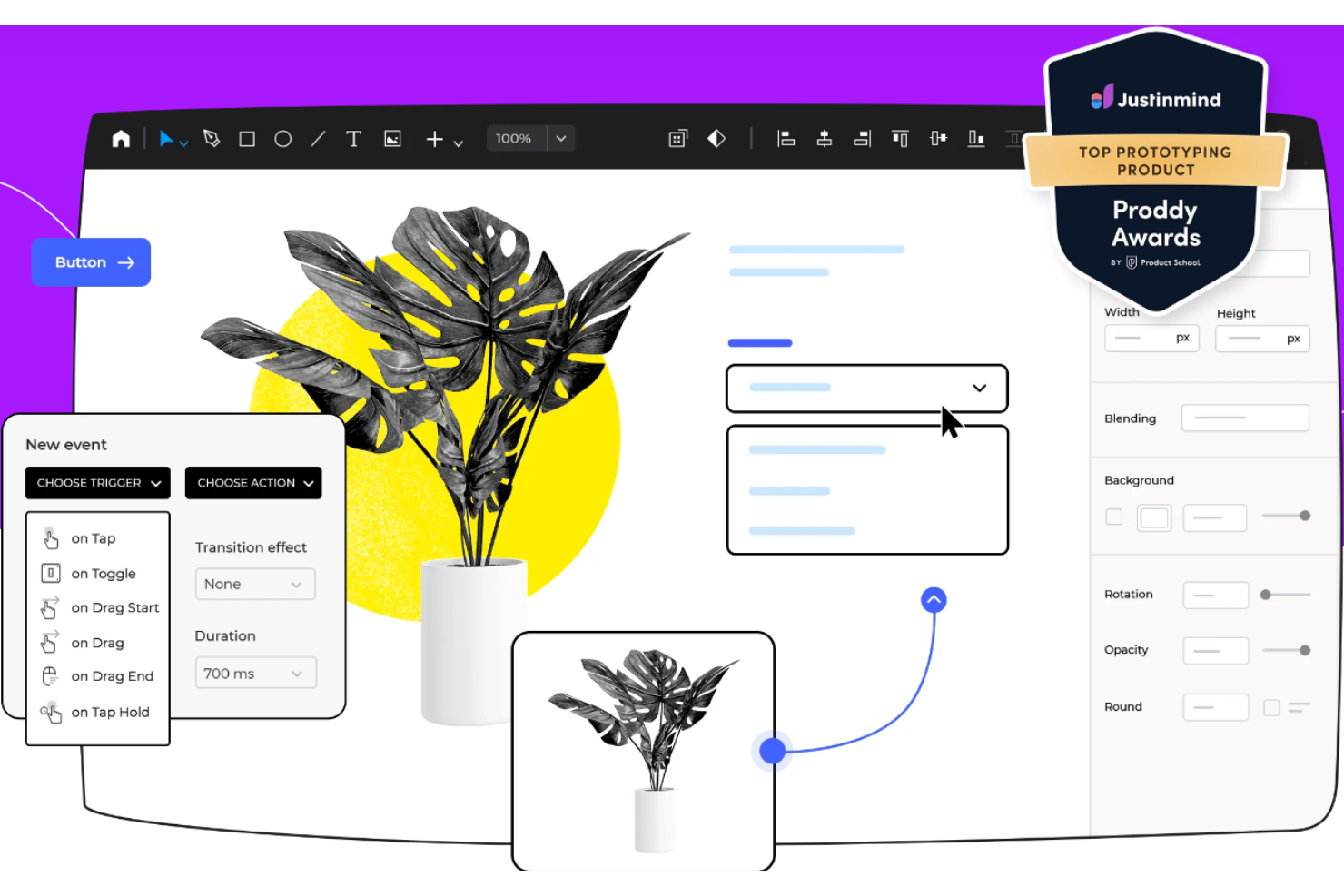 Justinmind screenshot - 10 Mejores Herramientas de Prototipado de Diseño Responsive para 2026