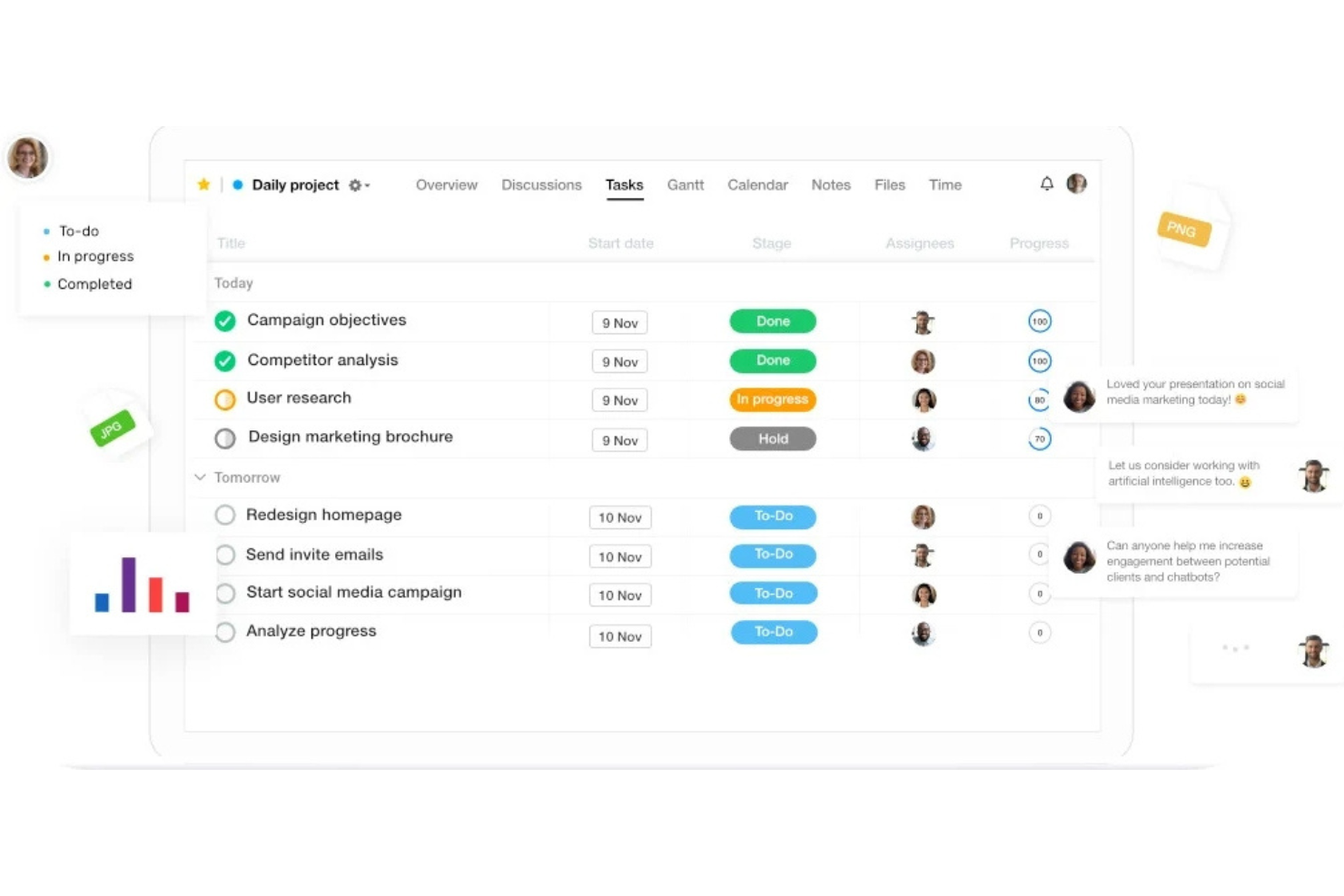 ProofHub screenshot - 10 Mejores Herramientas de Retroalimentación de Diseño para Equipos Creativos en 2026