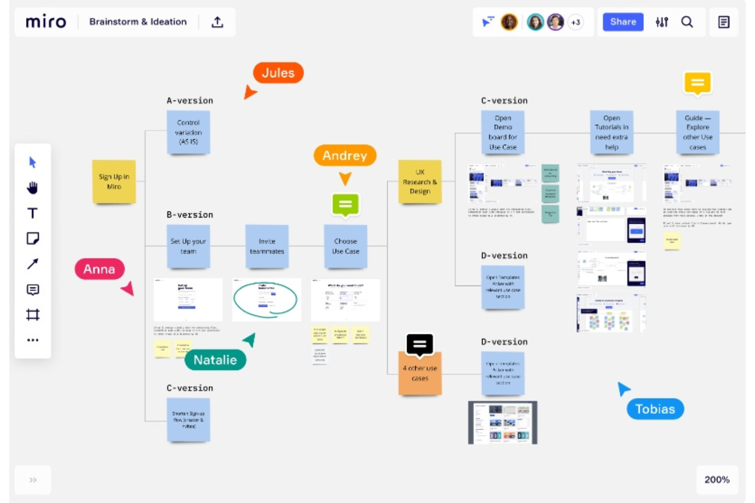 Miro screenshot - 10 Mejores Herramientas de Retroalimentación de Diseño para Equipos Creativos en 2026
