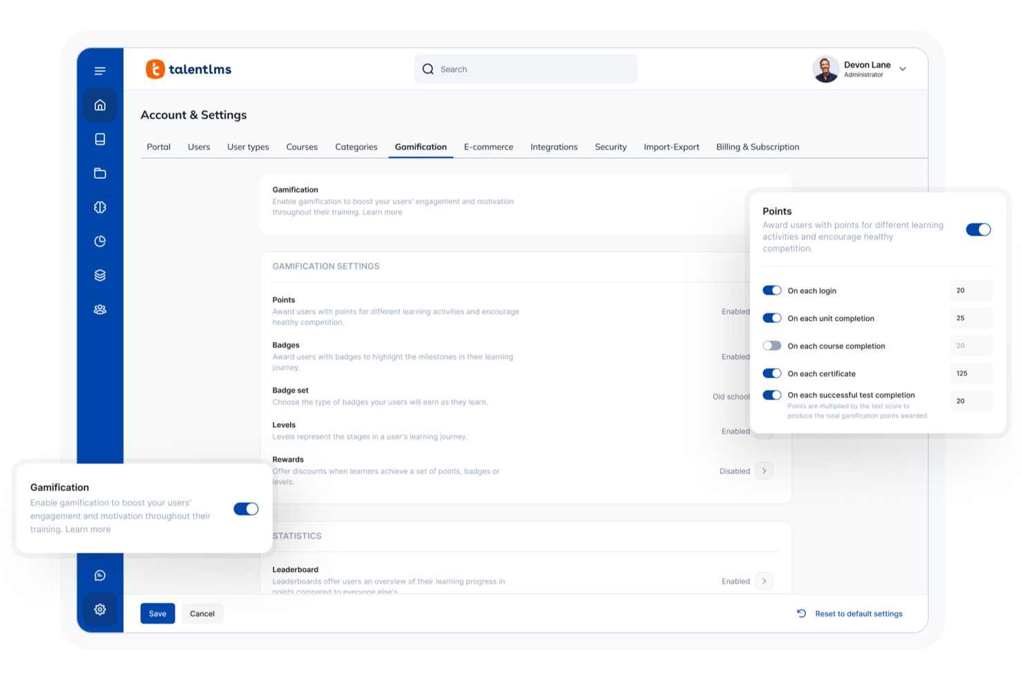 TalentLMS screenshot - 10 Mejores Software de Diseño de Aprendizaje Revisados para 2026
