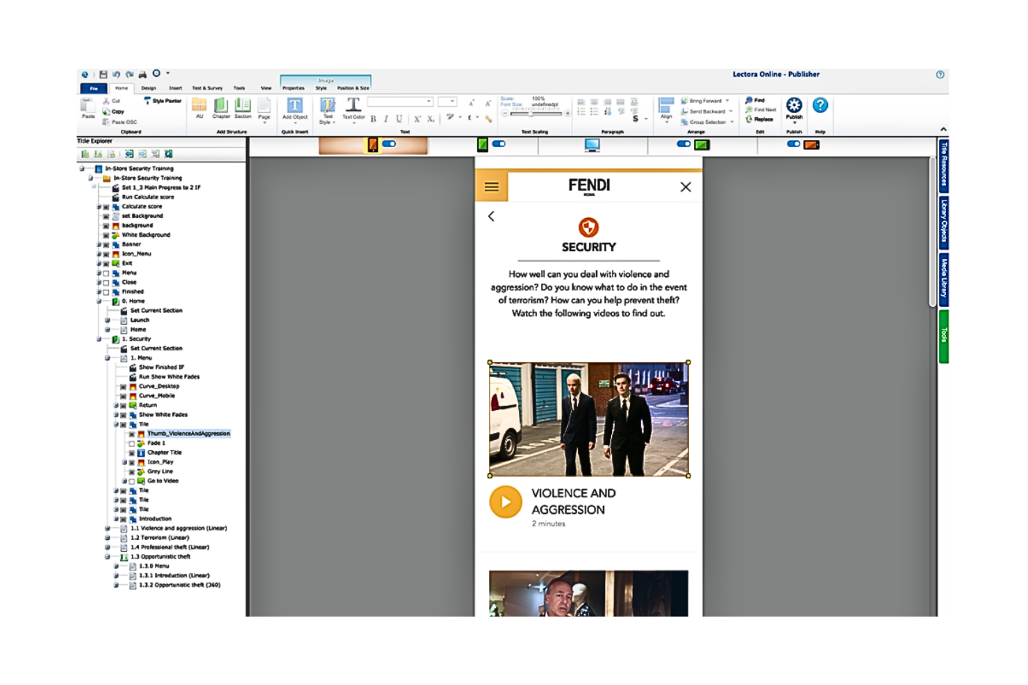 Lectora screenshot - 10 Mejores Software de Diseño de Aprendizaje Revisados para 2026