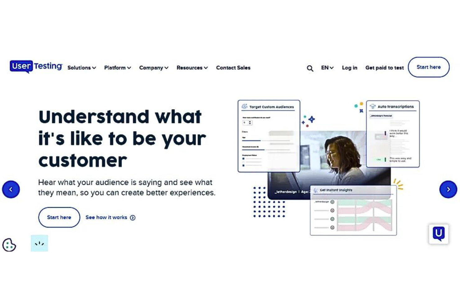 UserTesting screenshot - 10 Mejores Herramientas de Descubrimiento de Productos Analizadas en 2026