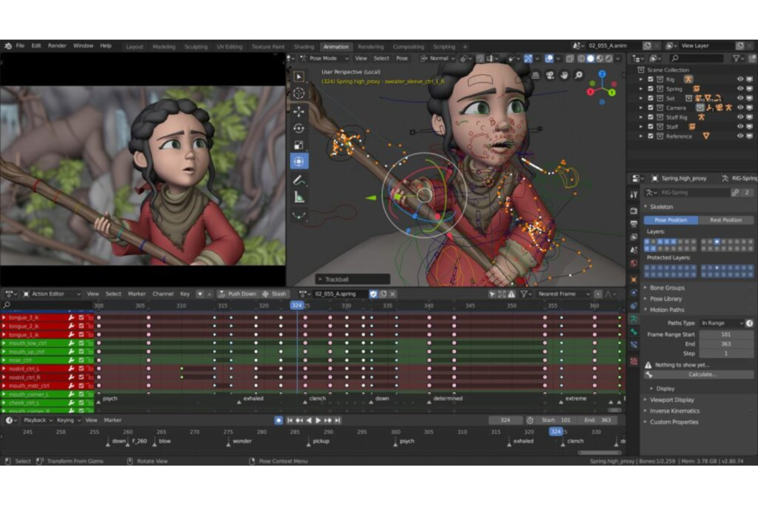 Blender screenshot - 10 mejores programas de prototipado 3D para diseñadores en 2026