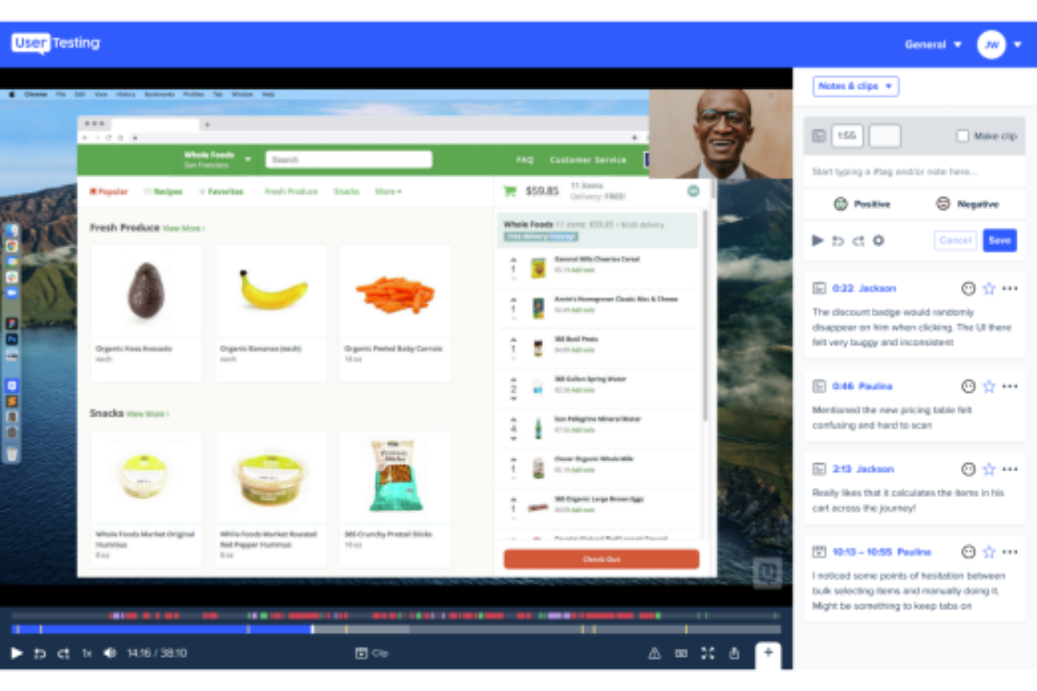 UserTesting screenshot - 10 Mejores herramientas de pruebas de usabilidad para equipos de producto en 2026