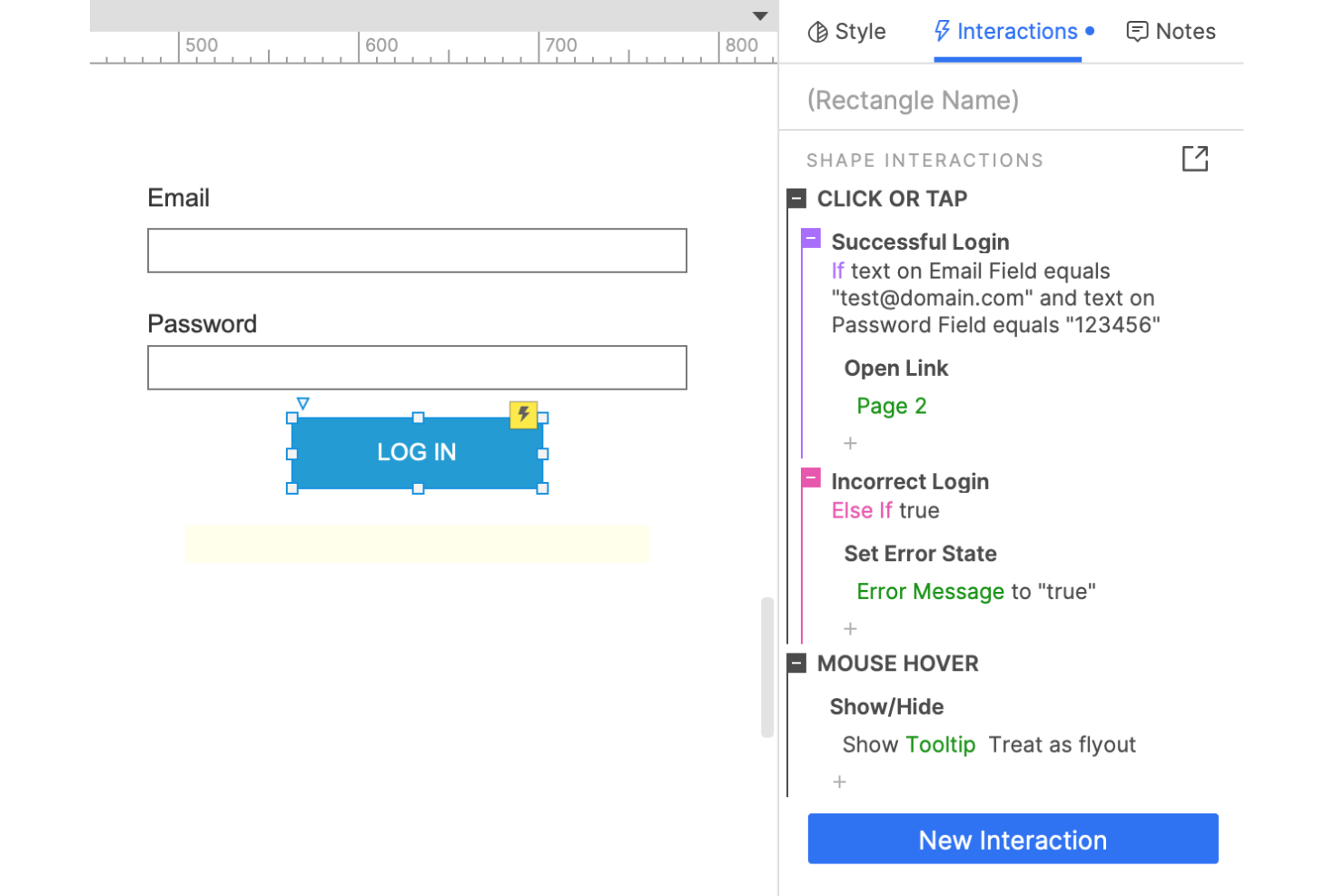 Axure screenshot - 10 mejores herramientas de maquetas para compartir ideas de diseño en 2026