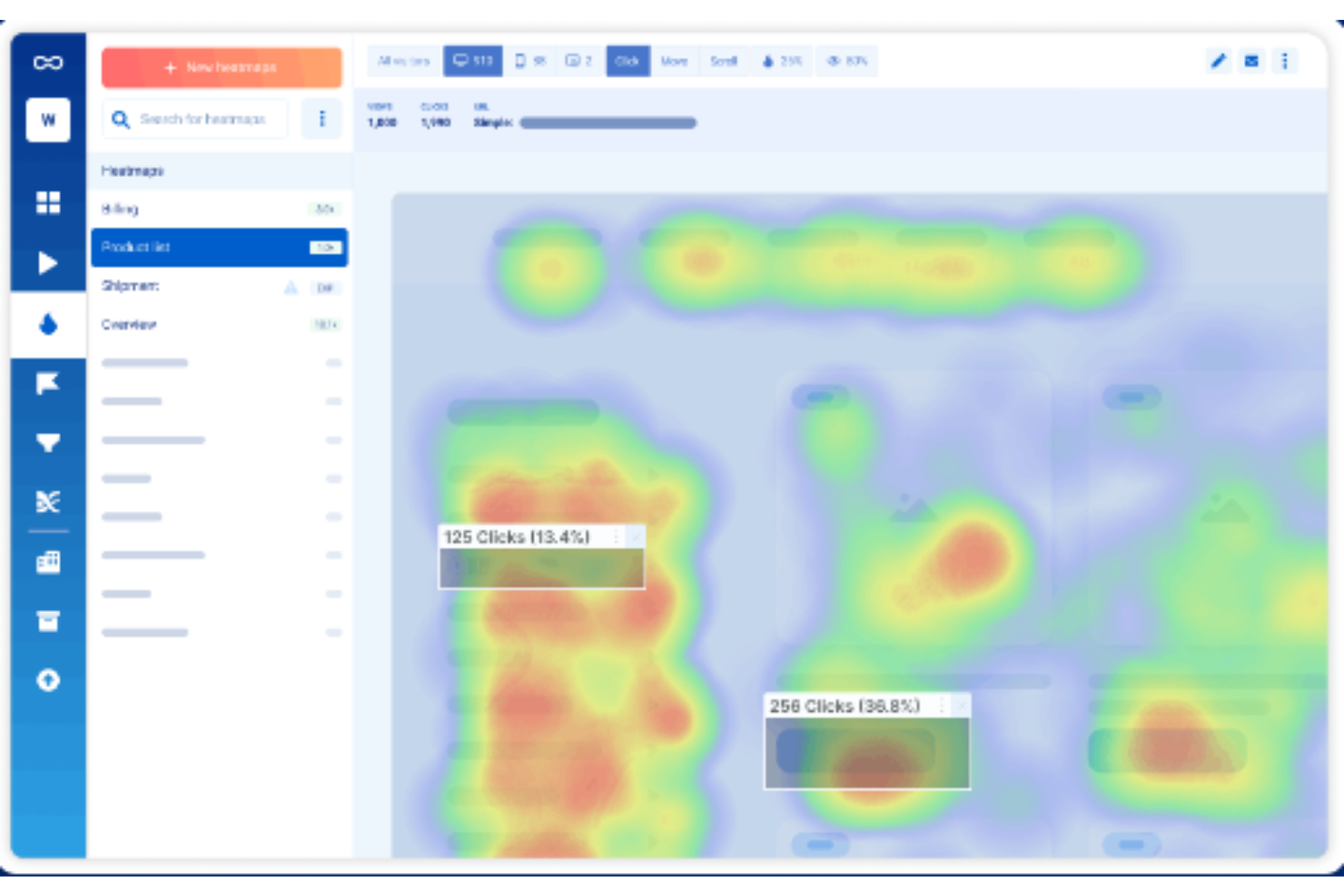 Smartlook screenshot - 10 Mejores Software de Mapas de Calor Comparados en 2026