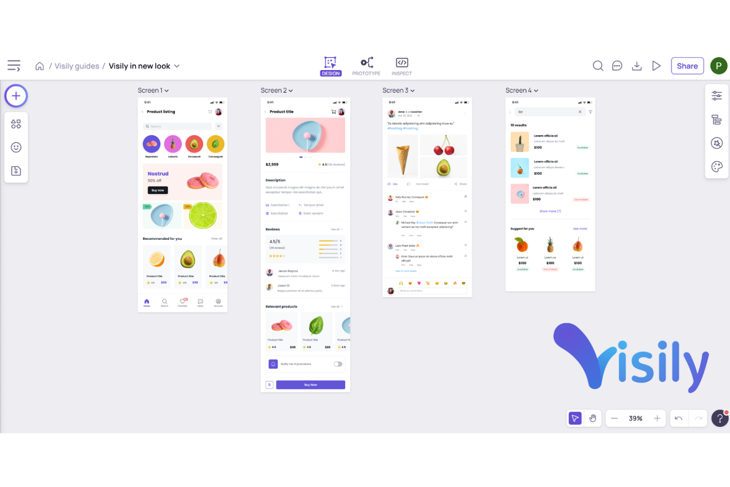 Visily screenshot - 10 Mejores Herramientas de Diseño UX Para Aumentar la Eficiencia en el Diseño en 2026