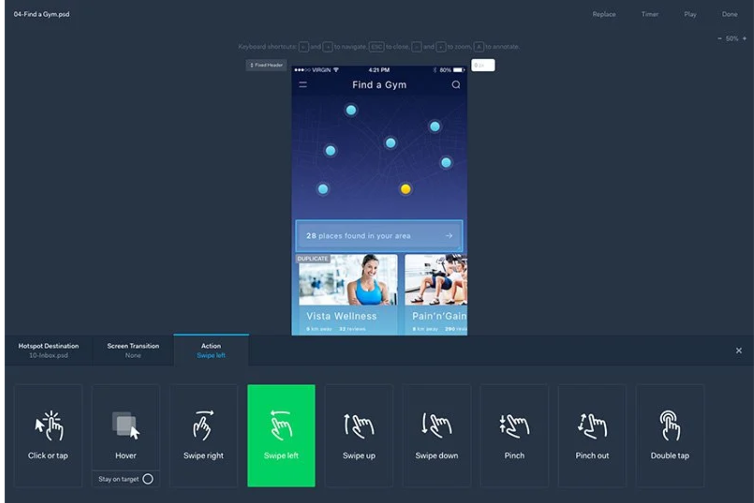 Marvel screenshot - 10 Mejores Herramientas de Prototipado de Apps Móviles Para 2026