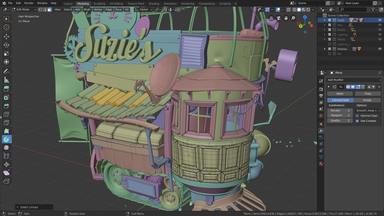 Blender 3D Computer Graphics Software screenshot - 10 Mejores Software de Diseño de Productos Analizados en 2026