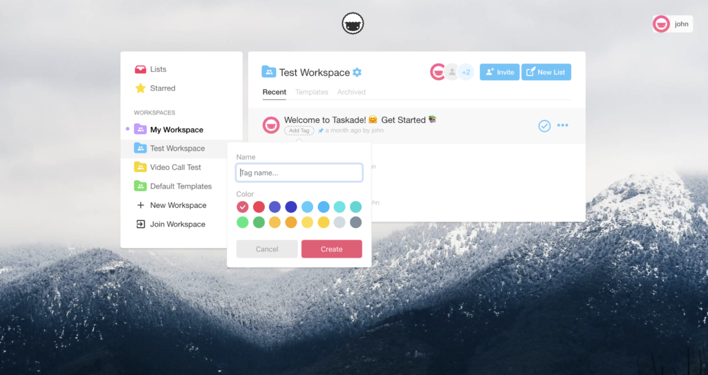 Taskade screenshot - 10 Mejores Programas Gratis de Gestión de Productos que He Probado en 2026