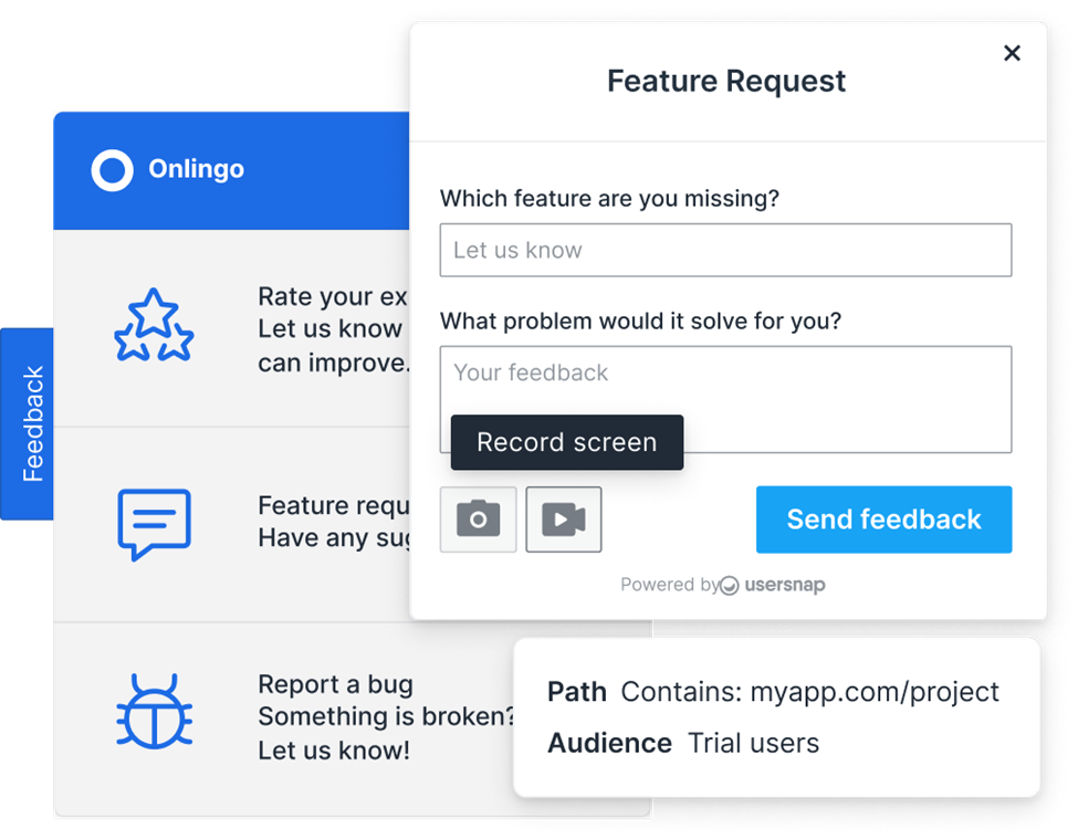 Usersnap screenshot - 10 Mejores Software de Retroalimentación de Usuarios para Equipos de Producto en 2026