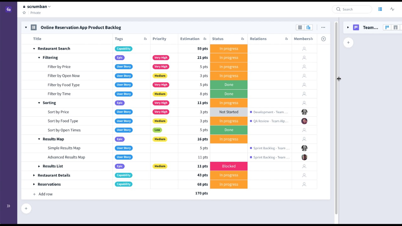 Favro screenshot - 10 Mejores Programas para el Desarrollo de Productos en 2026