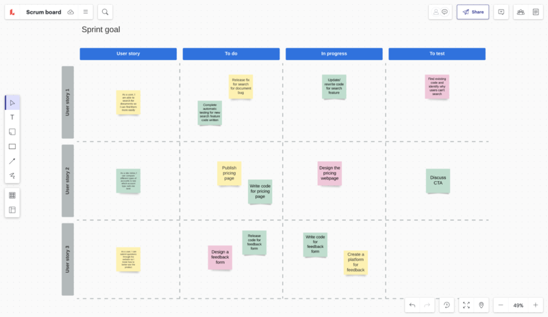 Lucidspark screenshot - 10 Mejores Herramientas de Gestión de Productos Ágiles para 2026