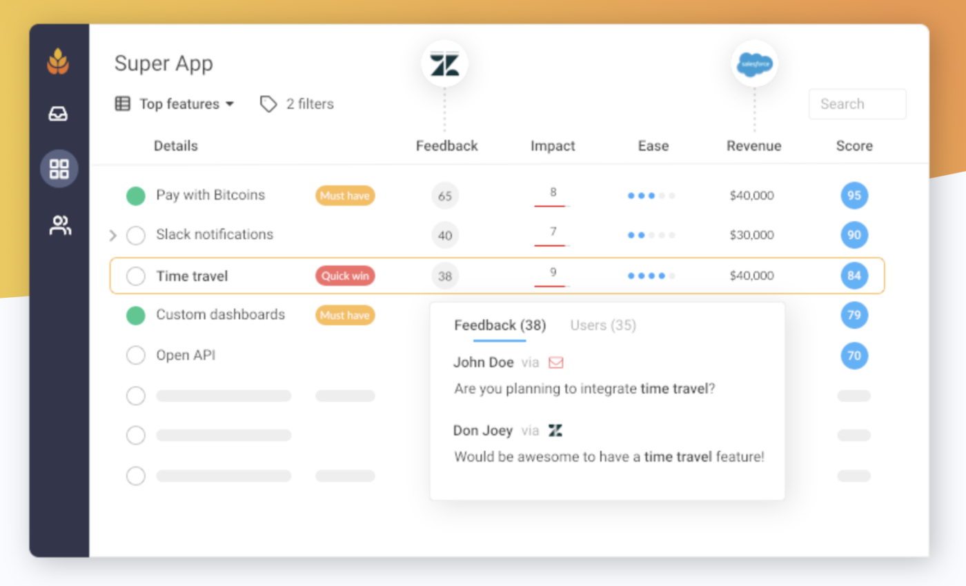 Harvestr screenshot - 10 Mejores Herramientas de Gestión de Productos Ágiles para 2026