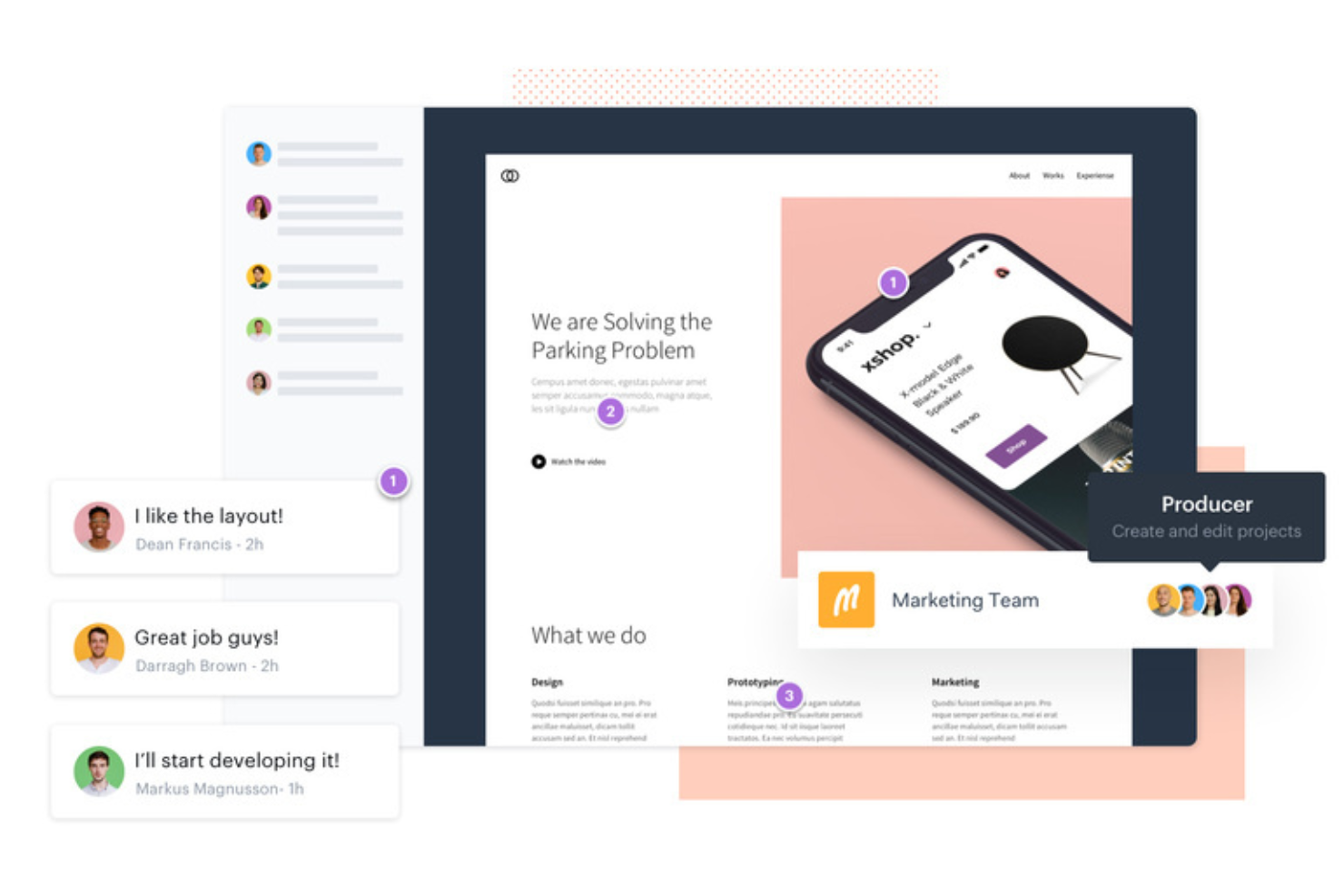 Marvel screenshot - 10 Mejores Herramientas Gratuitas de Wireframing para 2026