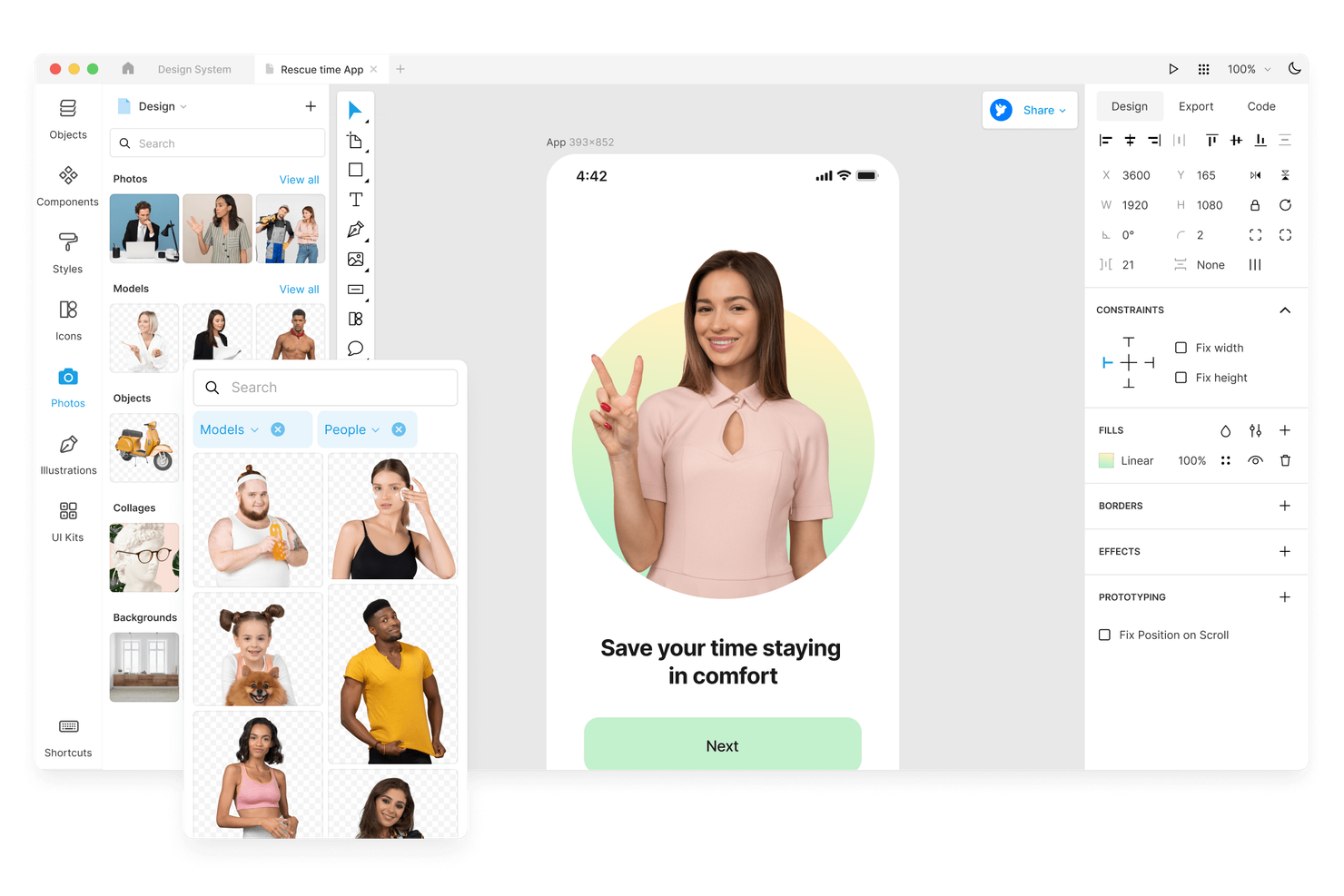 Lunacy screenshot - 10 alternativas a Adobe Illustrator seleccionadas para 2026