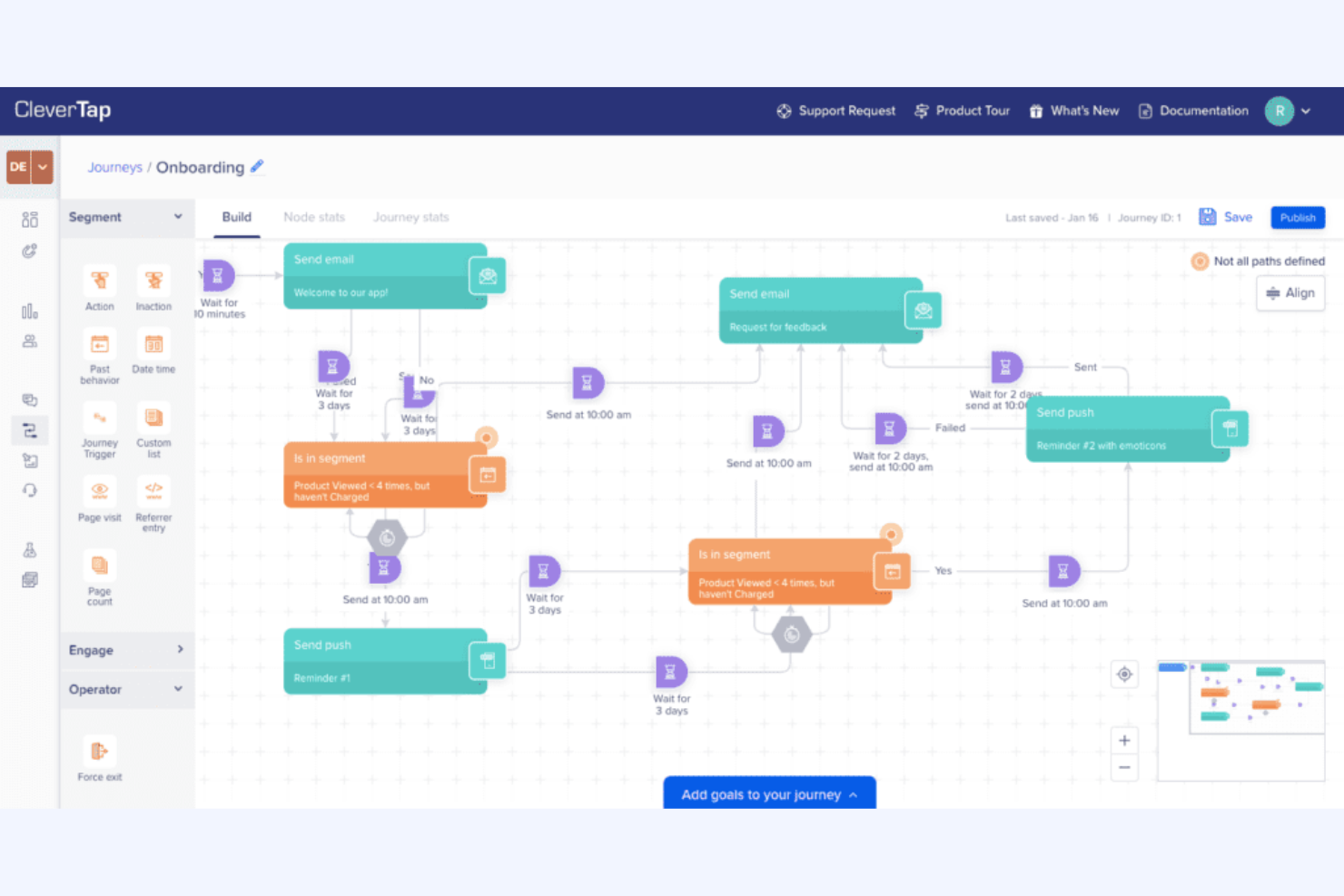 CleverTap screenshot - 10 Mejores Herramientas Predictivas para el Recorrido del Cliente Revisadas en 2026