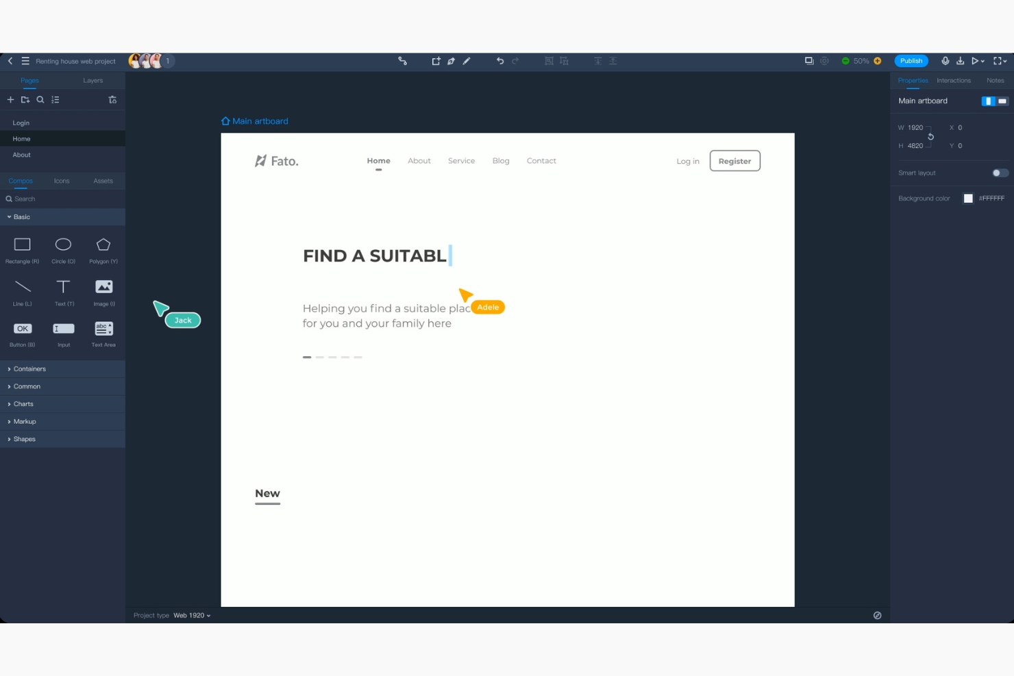 Mockplus screenshot - 10 Mejores Herramientas de Prototipado UI Analizadas en 2026