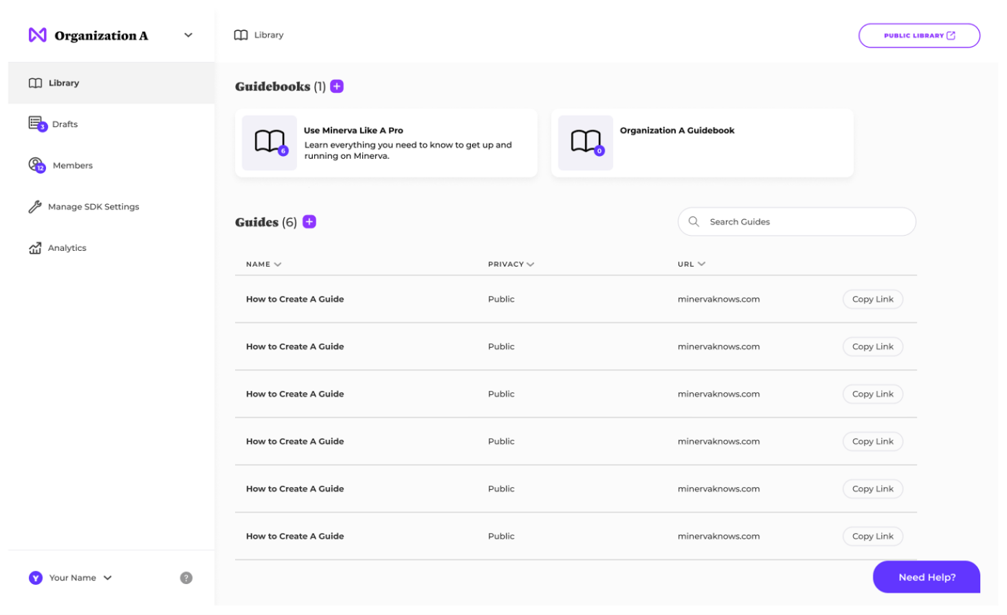 Minerva screenshot - 10 Mejores Plataformas Gratuitas de Adopción Digital Analizadas en 2026