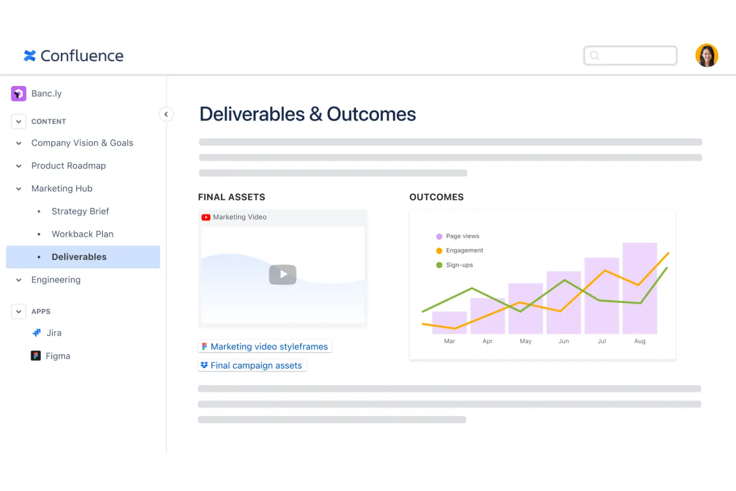 Confluence screenshot - 10 mejores programas gratuitos de planificación de productos evaluados en 2026
