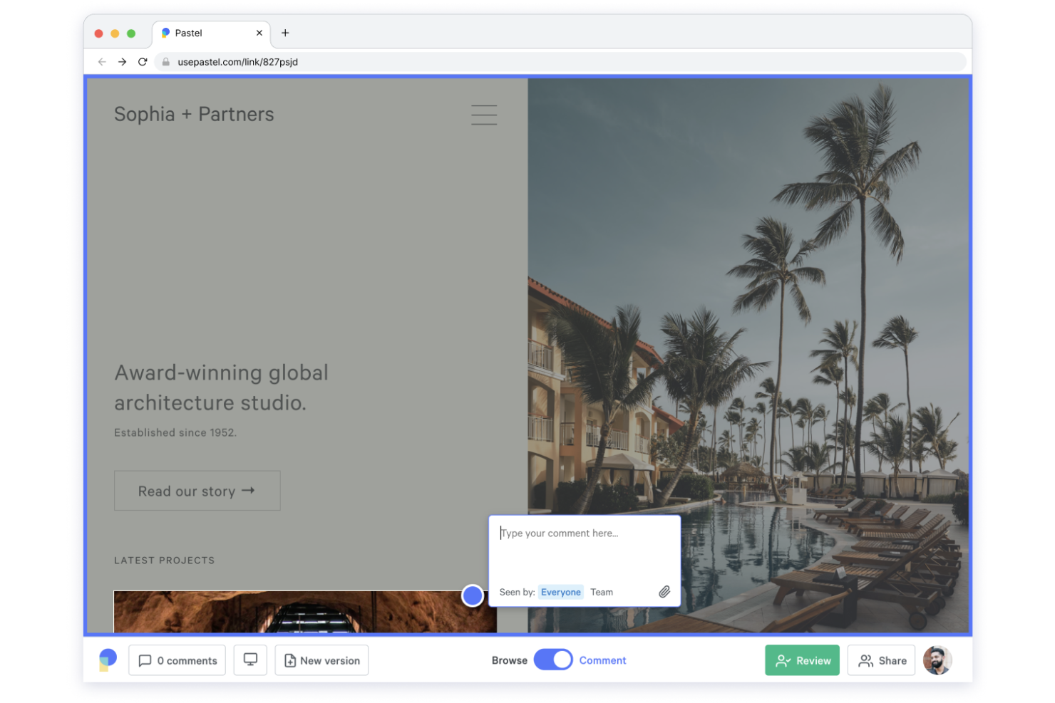 Pastel screenshot - 10 Mejores Software para Aprobación de Diseños Revisados en 2026