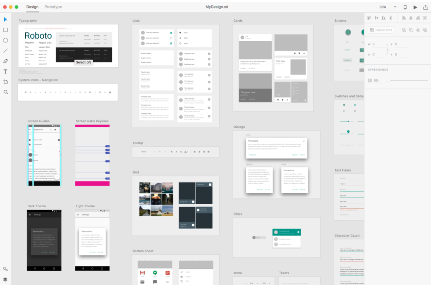 Adobe XD screenshot - 10 Mejores Herramientas de Prototipado para Android de 2026