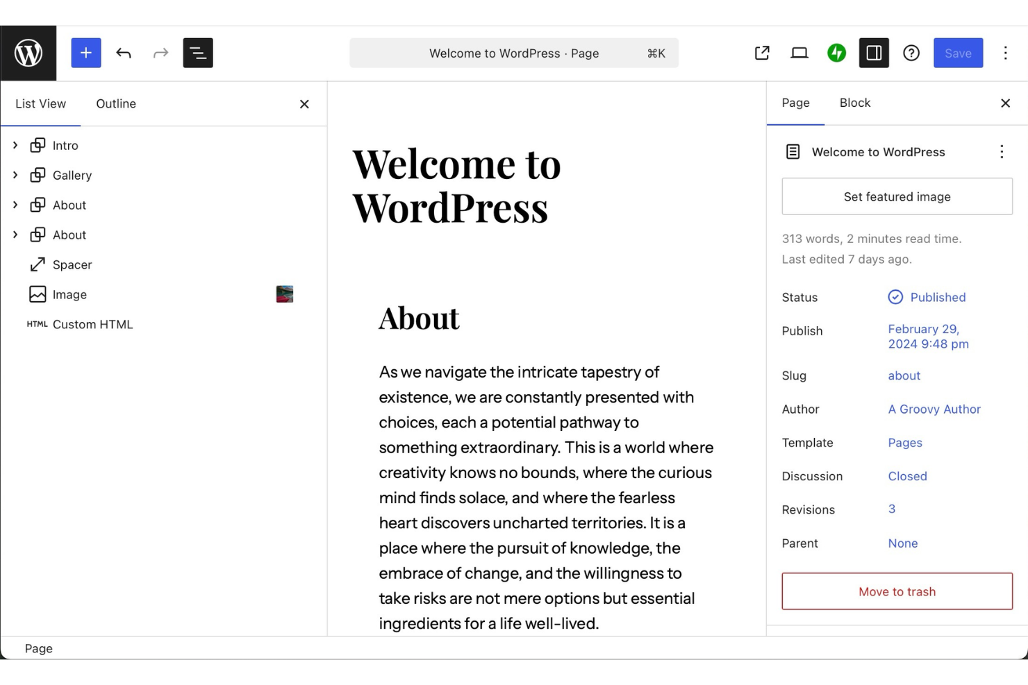WordPress screenshot - 10 Mejores Programas de Diseño Web Para Crear Sitios en 2026