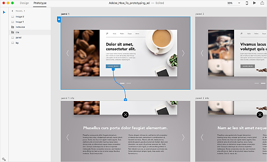Adobe XD screenshot - 10 Mejores Herramientas de Prototipado Para Probar Ideas en 2026