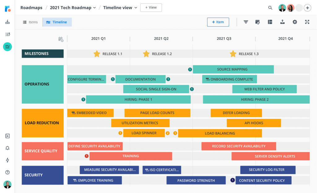 Roadmunk screenshot - 10 Mejores Opciones de Software para Requisitos de Producto en 2026