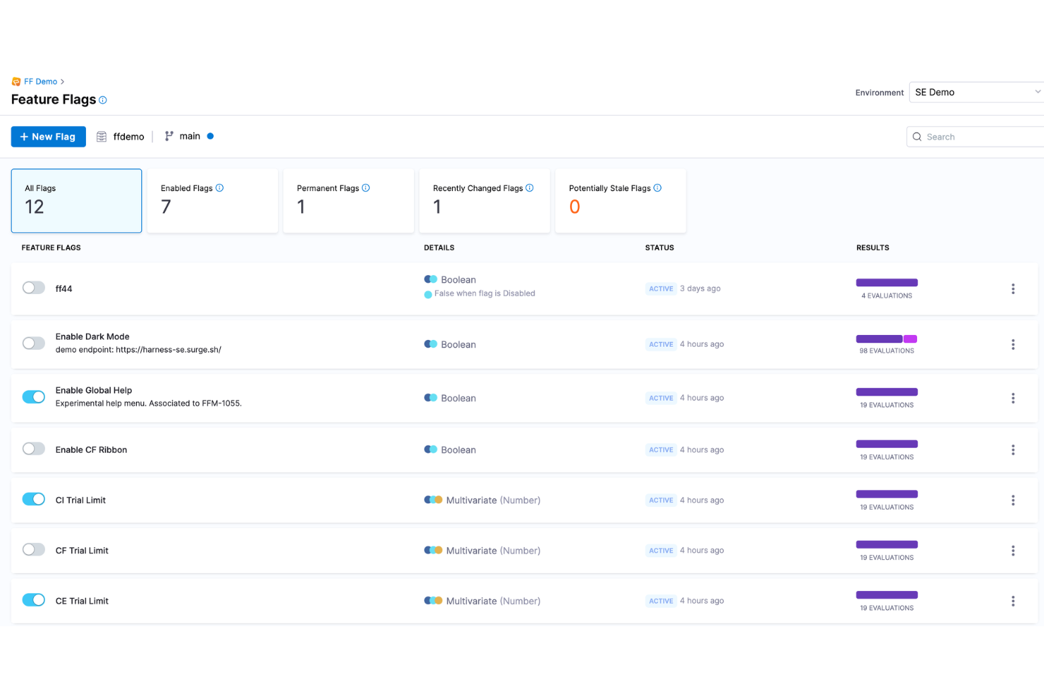 Harness screenshot - 10 Mejores Herramientas de Feature Flags Para Lanzamientos Más Seguros en 2026