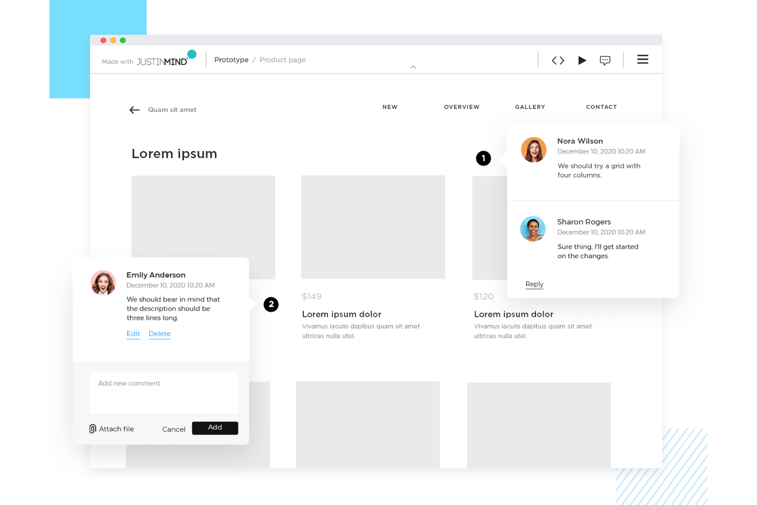 Justinmind screenshot - 10 Mejores Herramientas Gratuitas de Wireframing para 2026