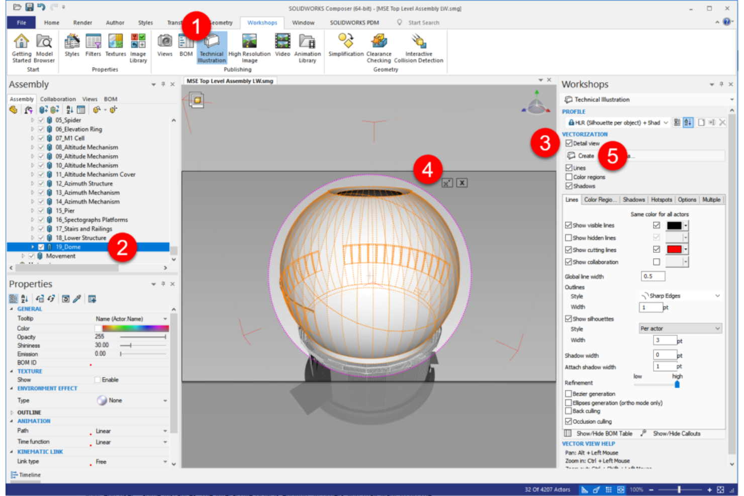Solidworks Composer screenshot - 10 mejores programas de prototipado 3D para diseñadores en 2026