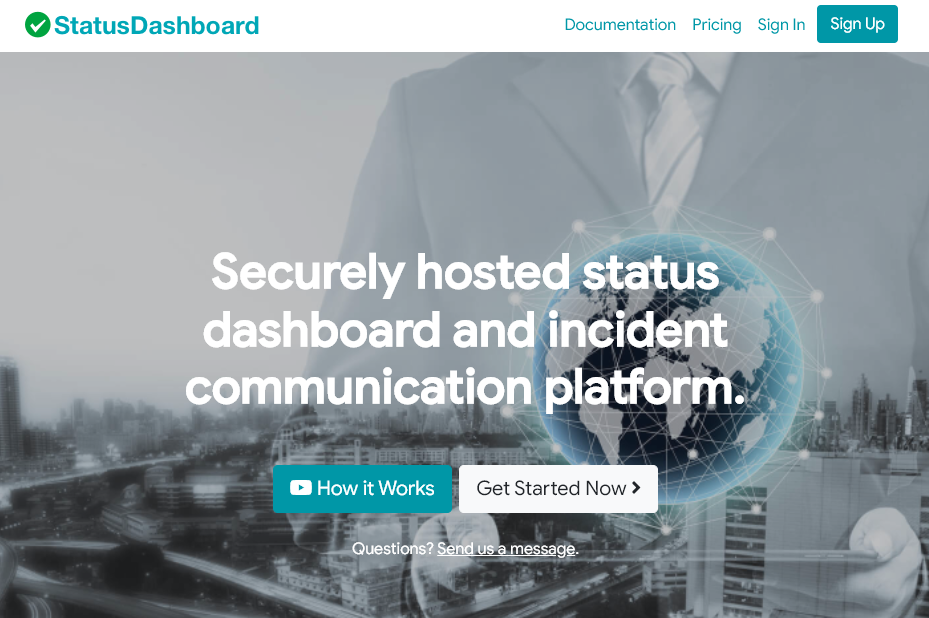 StatusDashboard screenshot - 10 Mejores Software de Panel de Estado de 2026