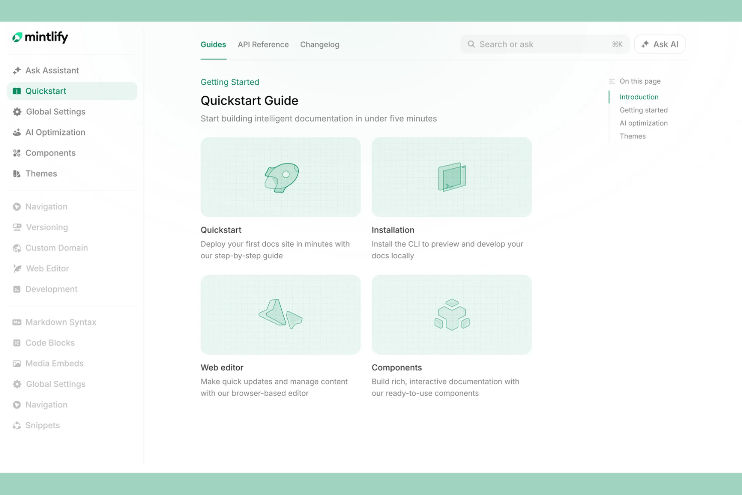 Mintlify screenshot - Las 10 mejores herramientas de documentación con IA en 2026