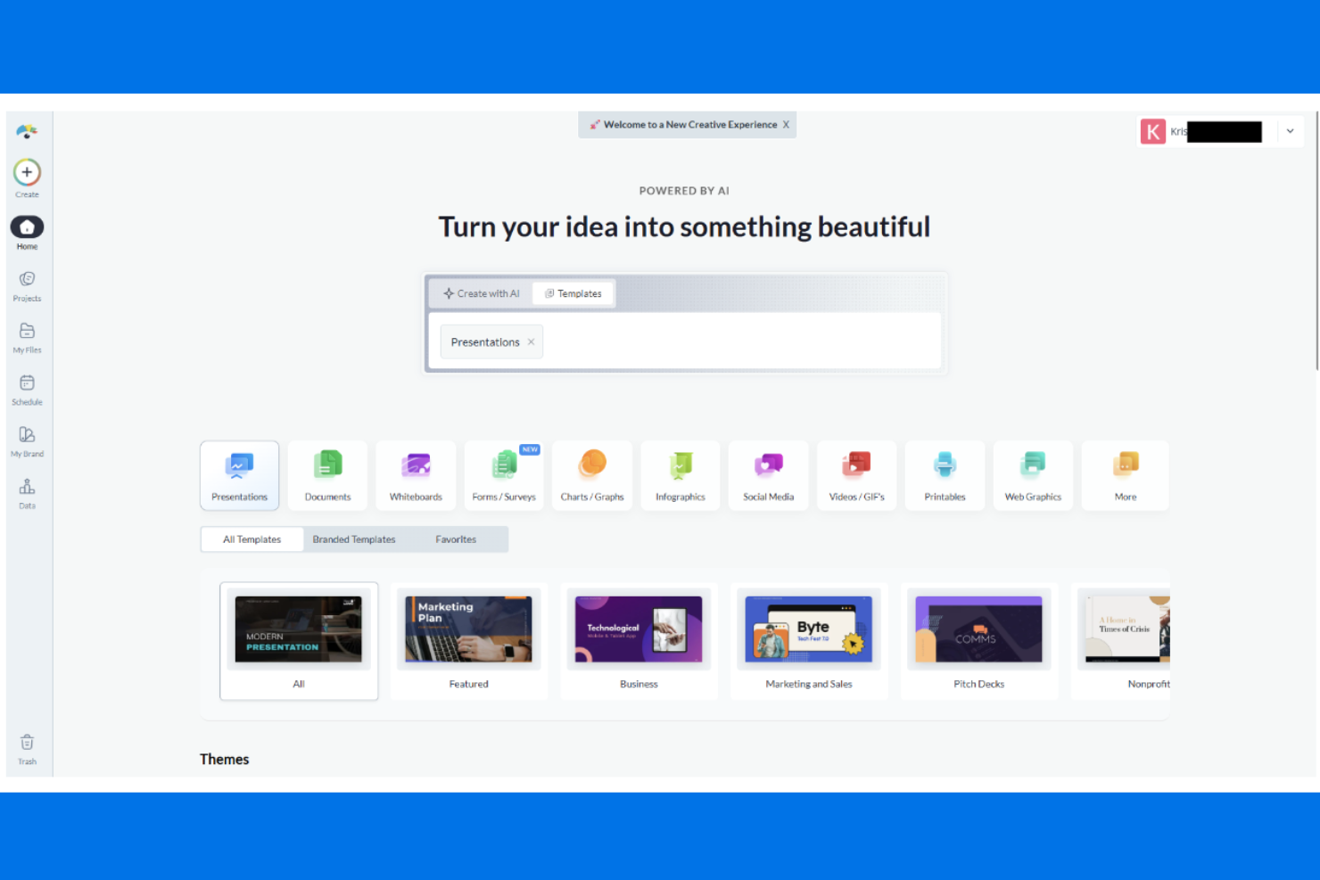 Visme screenshot - 10 mejores alternativas a Adobe Firefly seleccionadas para 2026
