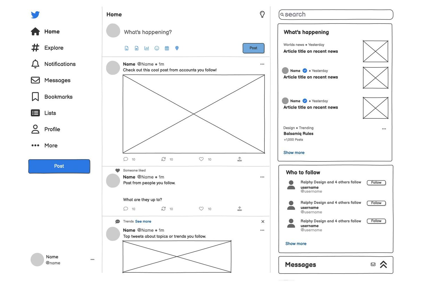 Balsamiq screenshot - 10 Herramientas Gratuitas de Diseño de UI en 2026
