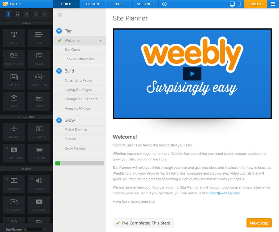 Weebly screenshot - 10 Mejores Programas Gratuitos de Diseño Web Analizados en 2026