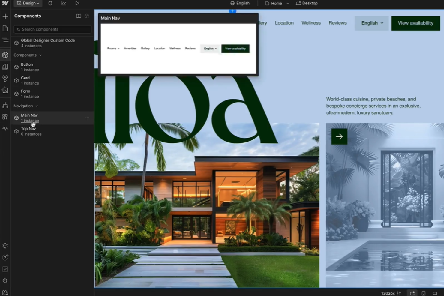 Webflow screenshot - 10 Mejores Herramientas de Prototipado de Diseño Responsive para 2026