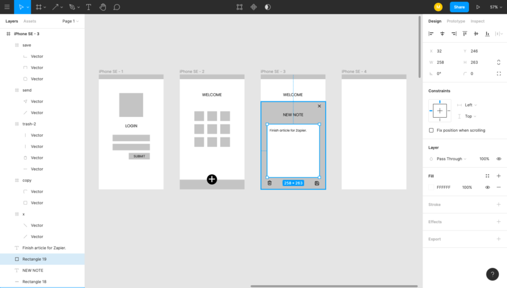 Figma screenshot - 10 Mejores Herramientas de Wireframe para Prototipar Diseños en 2026
