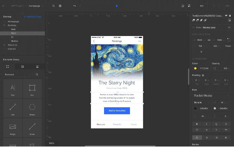 UXPin screenshot - 10 Mejores Generadores de Maquetas de Sitios Web Analizados en 2026