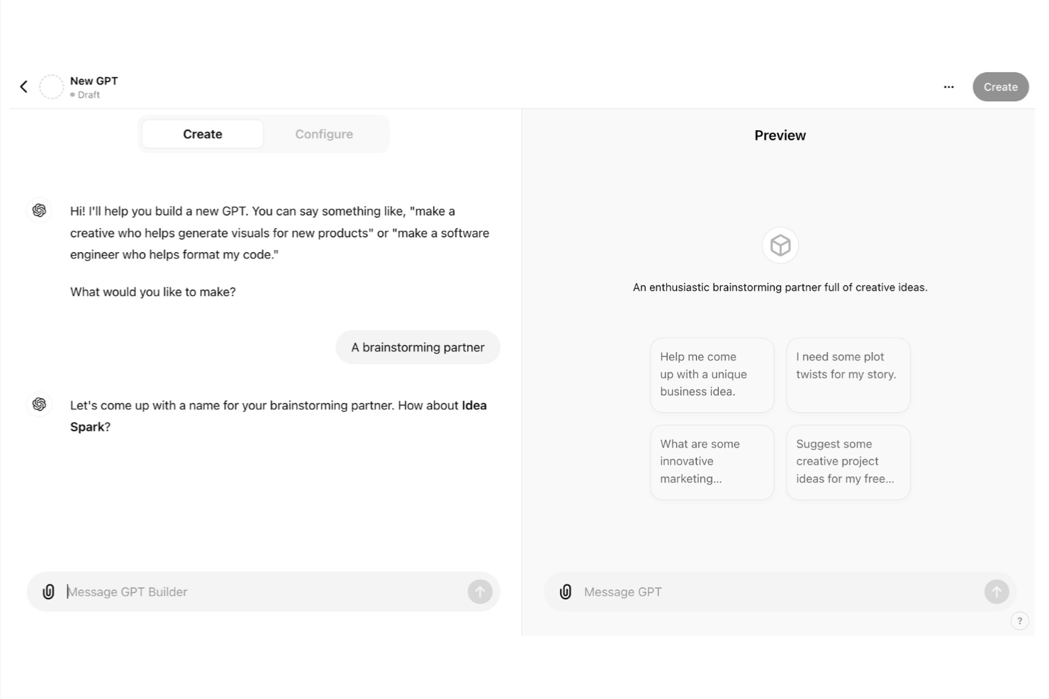 ChatGPT screenshot - 10 beste online hulpmiddelen voor brainstormen in 2026