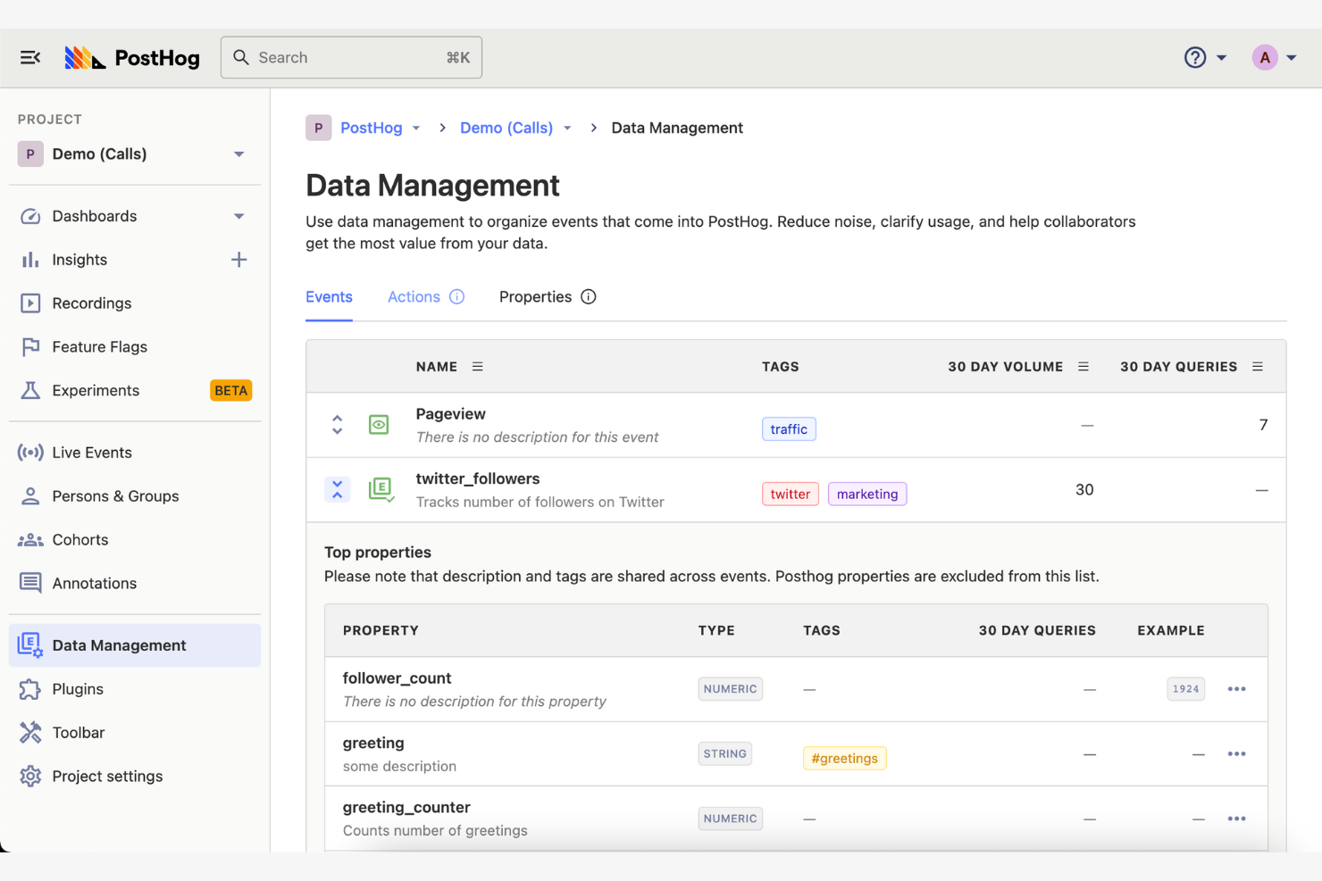 PostHog screenshot - 10 beste alternatieven voor LaunchDarkly in 2026