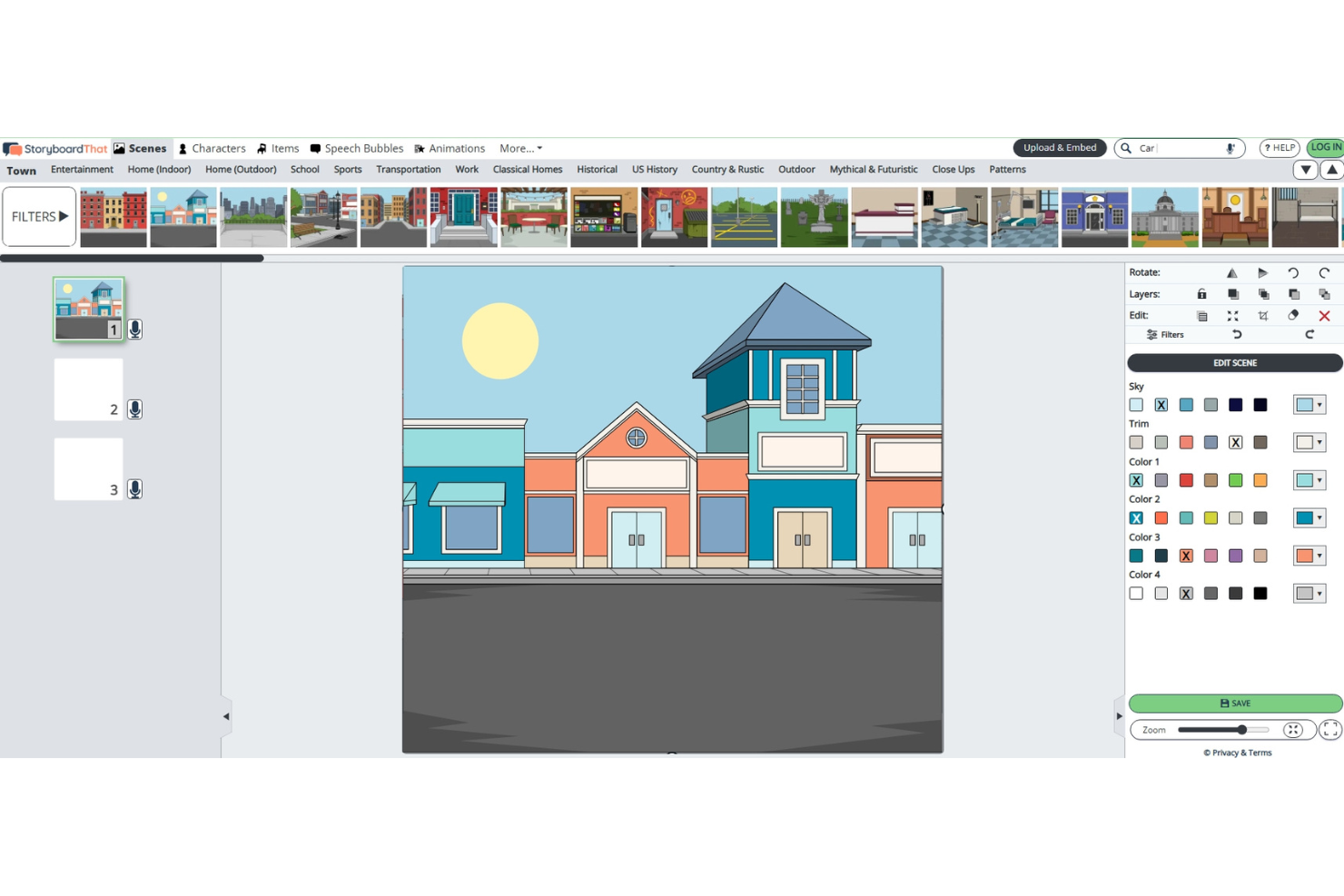 Storyboard That screenshot - 10 beste gratis storyboardsoftware in 2026