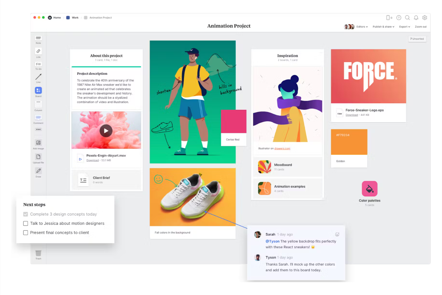 Milanote screenshot - 10 beste online hulpmiddelen voor brainstormen in 2026