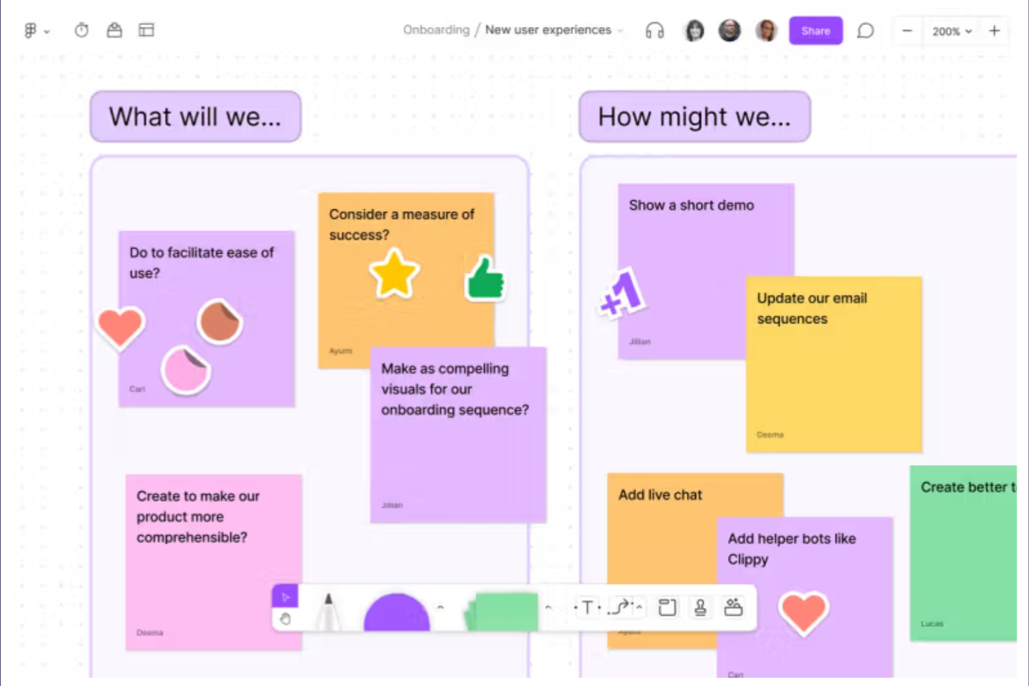 FigJam screenshot - 10 beste online hulpmiddelen voor brainstormen in 2026
