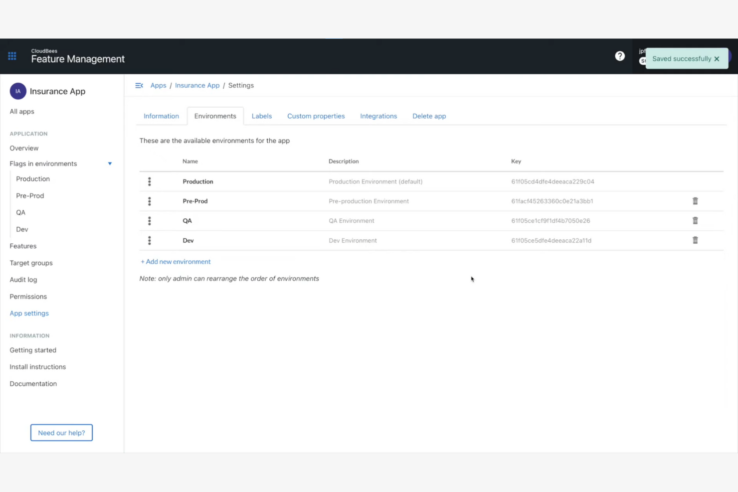 CloudBees screenshot - 10 beste alternatieven voor LaunchDarkly in 2026