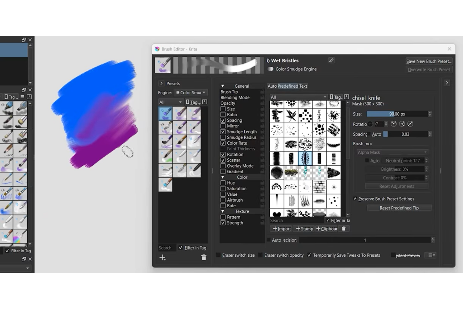 Krita screenshot - 10 beste gratis storyboardsoftware in 2026