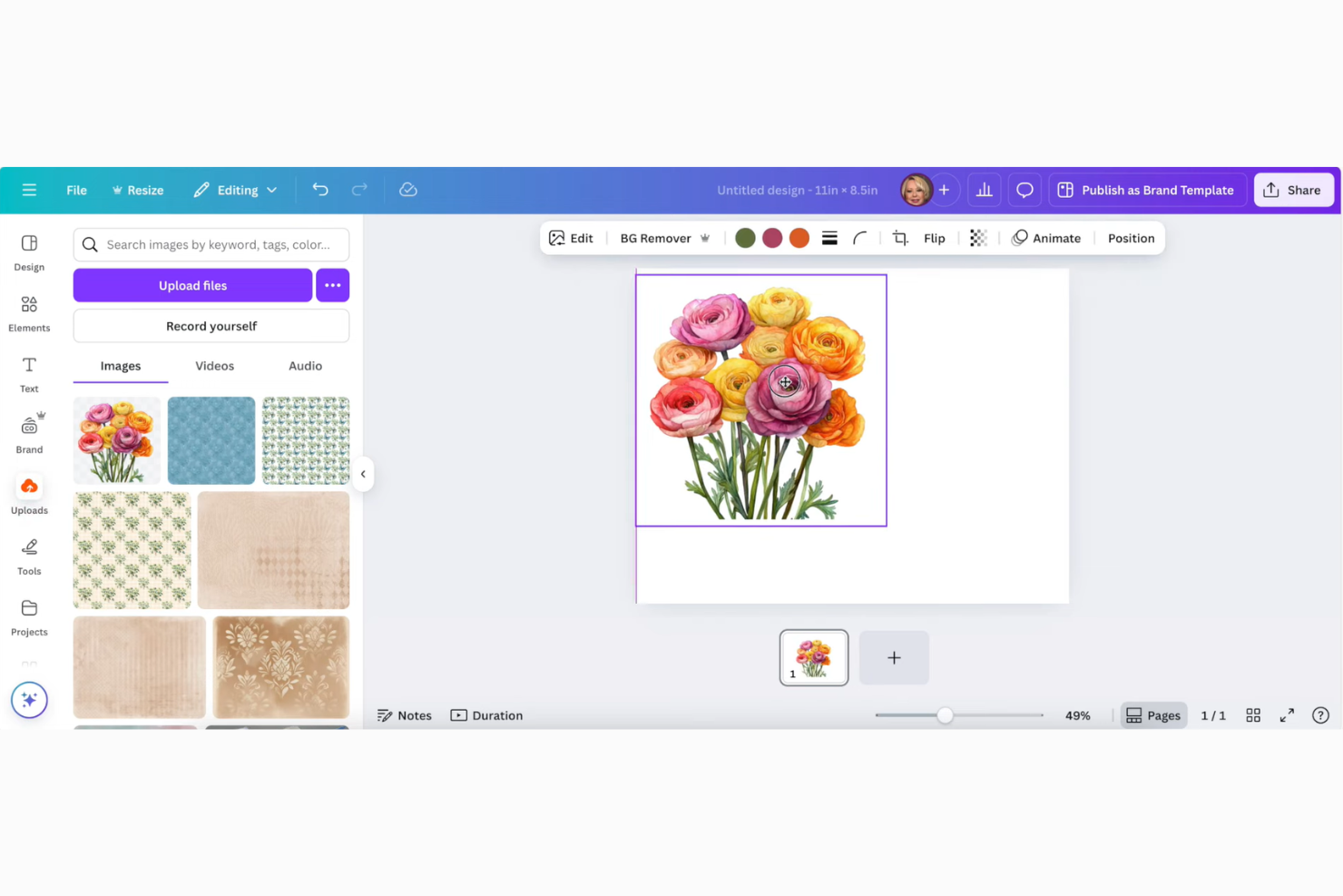 Canva screenshot - 10 beste gratis moodboardmakers in 2026