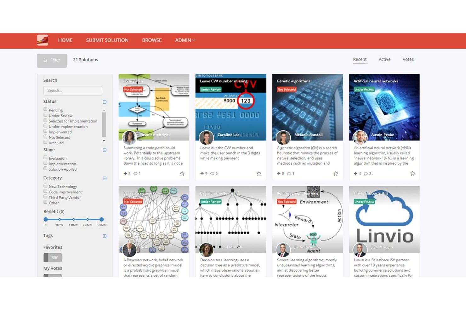 Brightidea screenshot - 18 tools voor het vastleggen van ideeën voor 2026